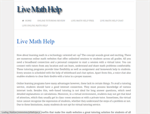 Tablet Screenshot of livemathhelp.org